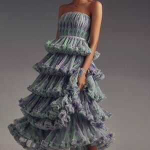 Hutch Strapless Tiered Maxi Dress